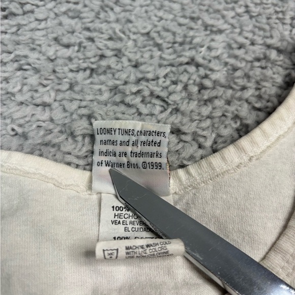 Vintage Looney Tunes Top Womens Small Tank Classic Tweety Bird Cartoon WB 90s - Picture 3 of 5